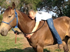 My little cowgirl loves her horse--they make great partners!